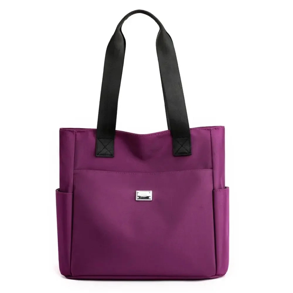 Large Capacity Handbag Shoulder Bag Lightweight Waterproof Nylon Shoulder Bag Tote Bags for Work School